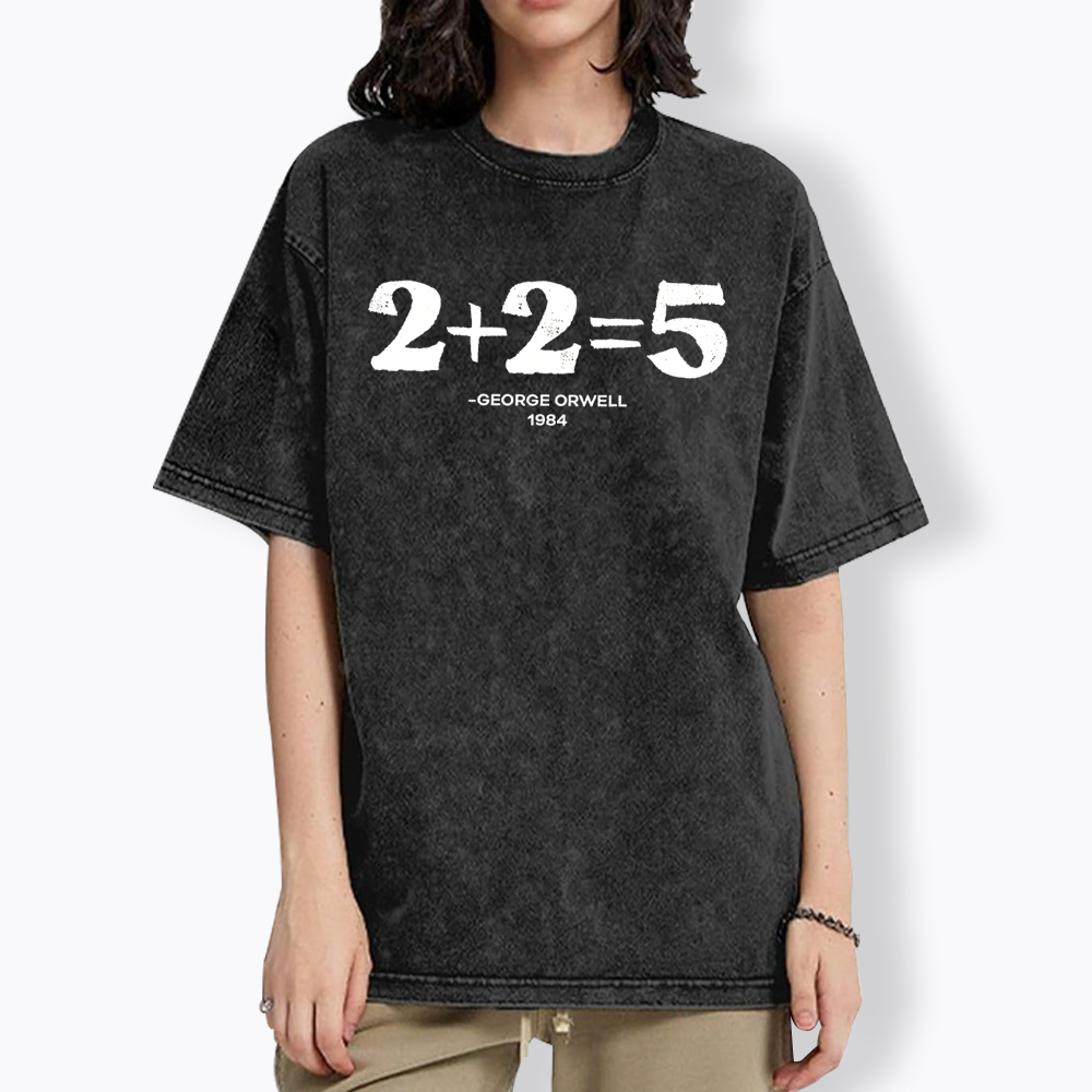 2 + 2 = 5 Washed T-Shirt