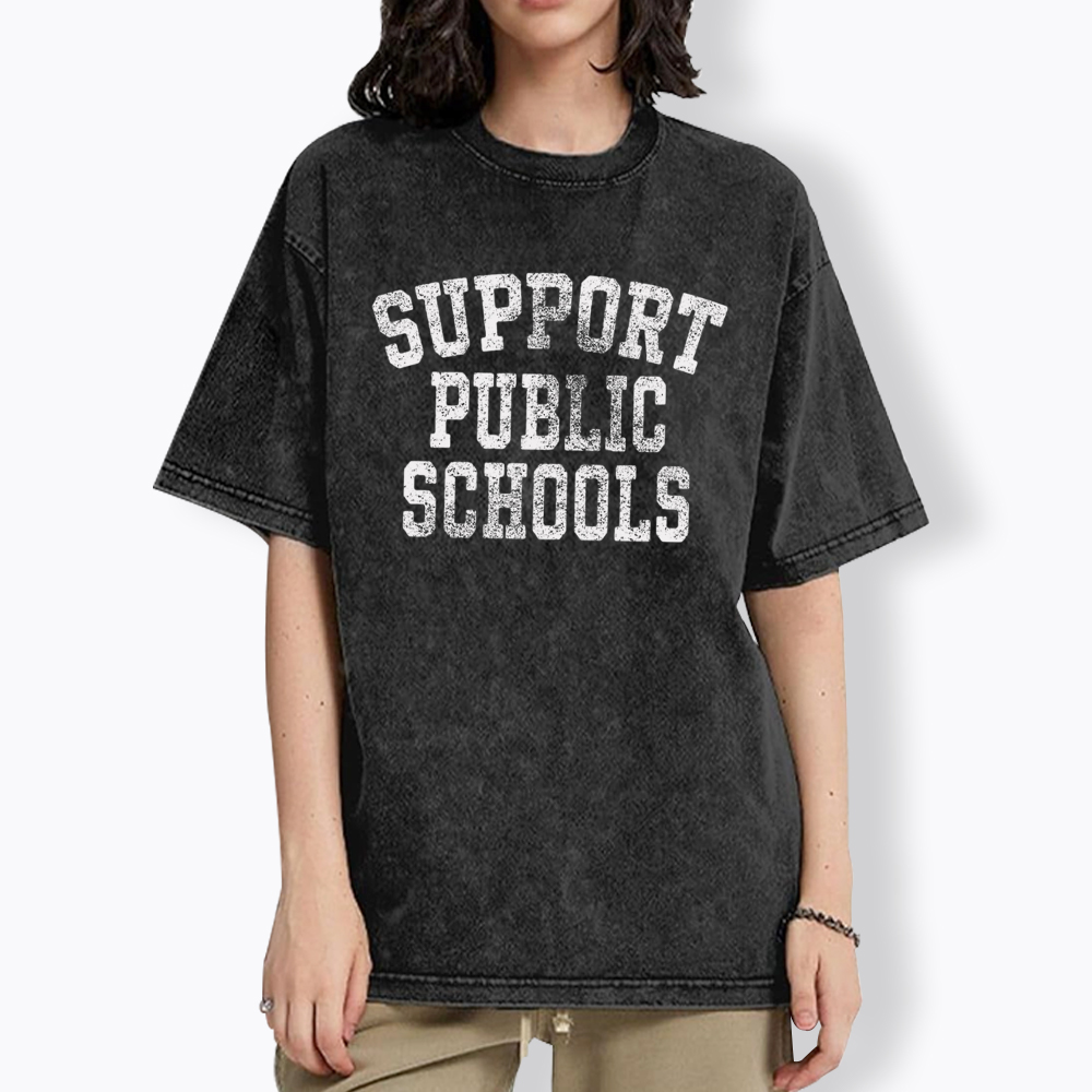 Support Public Schools Washed T-Shirt