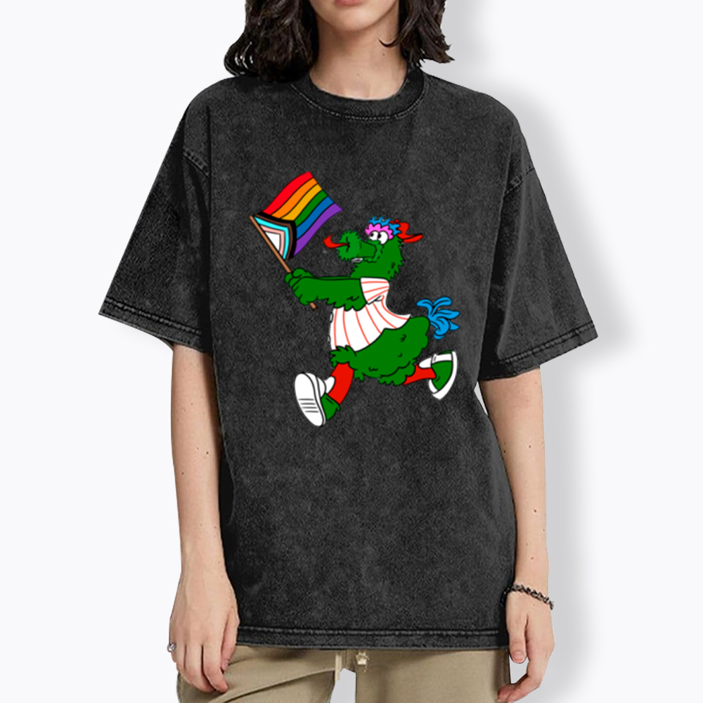 Phanatic with Pride Flag Washed T-Shirt