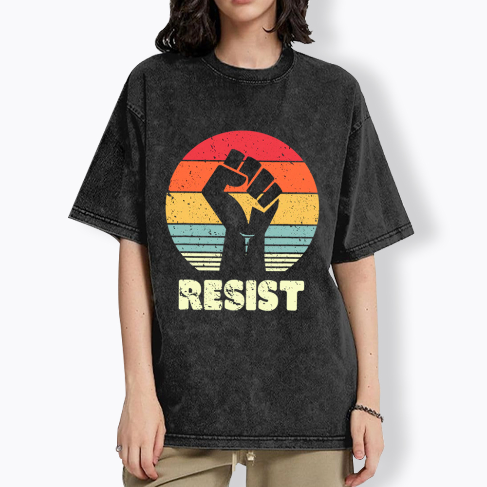 Resist Fist Washed T-Shirt