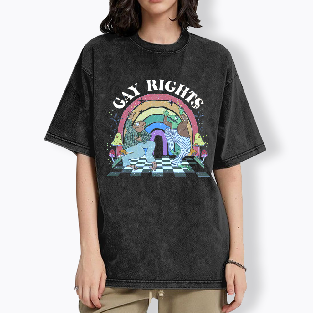 Pride Flag Washed T-Shirt