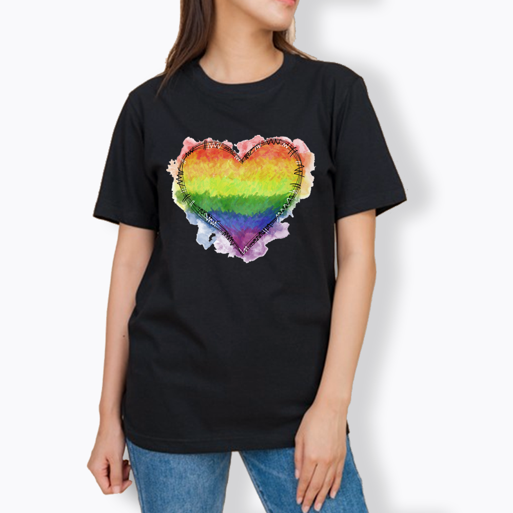 Rainbow Heart Classic T-Shirt
