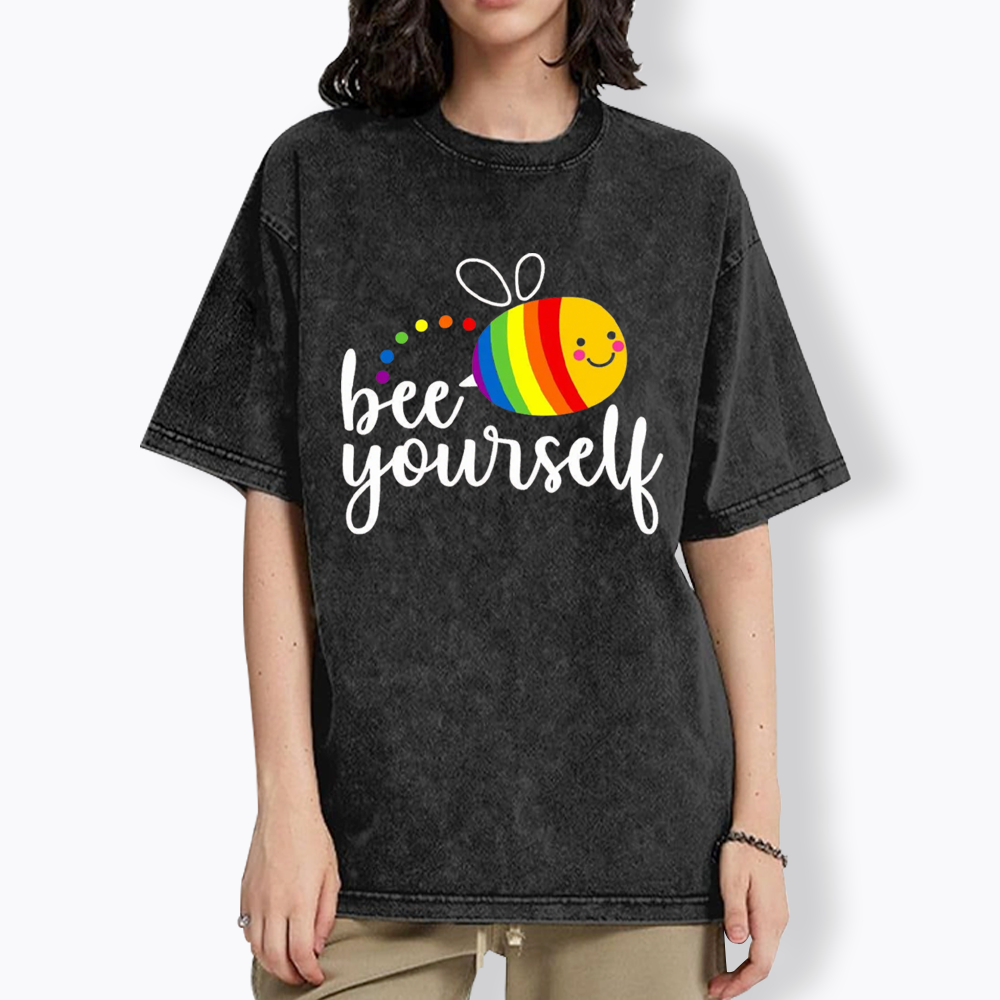 Bee Yourself Washed T-Shirt