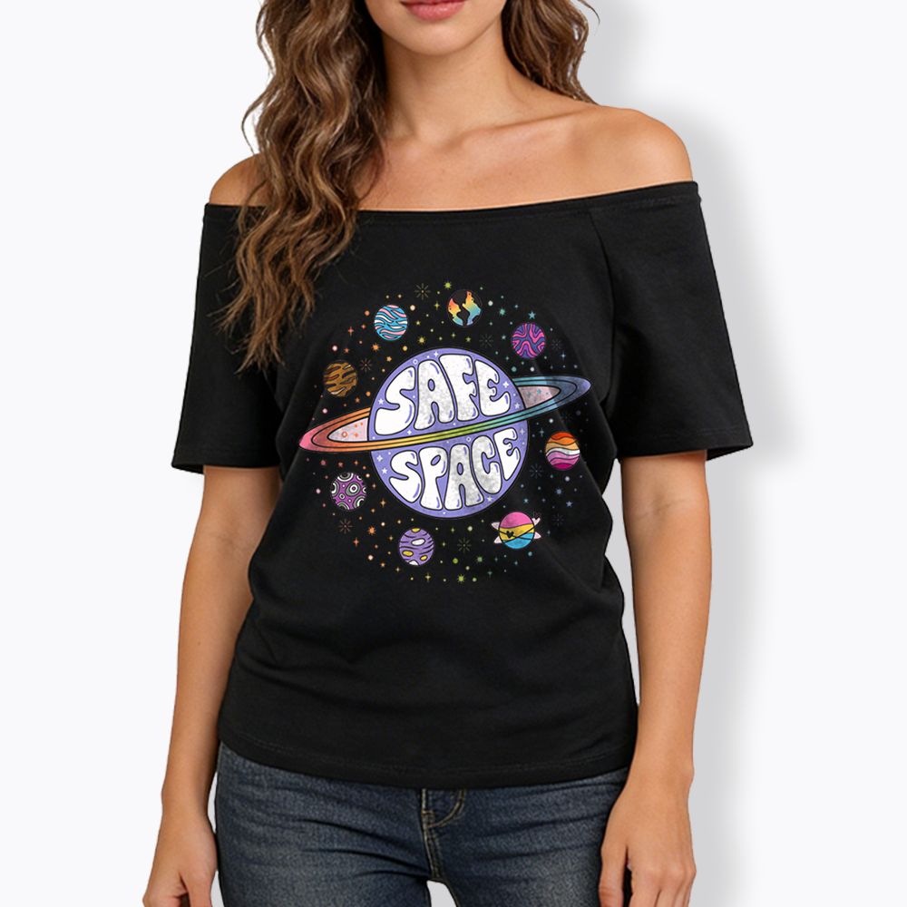 Safe Space Off Shoulder T-shirt