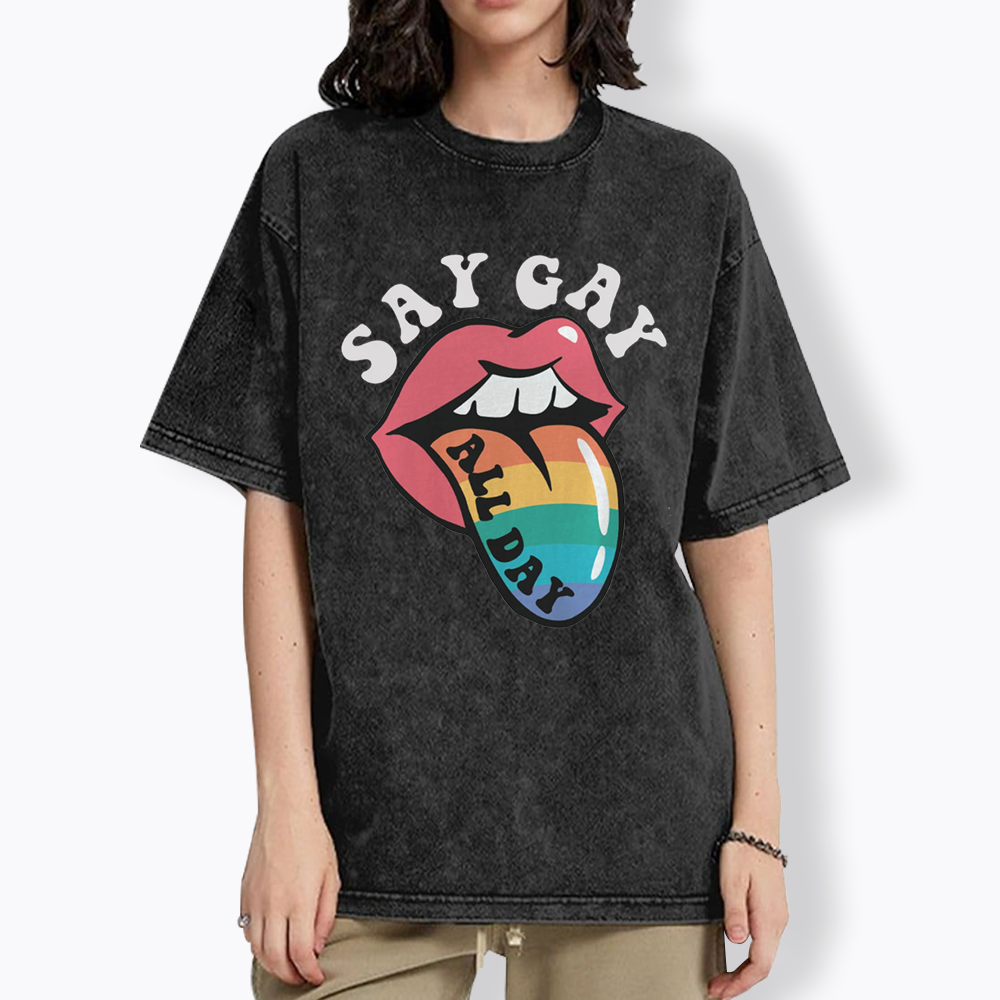 Cute Pride Washed T-Shirt