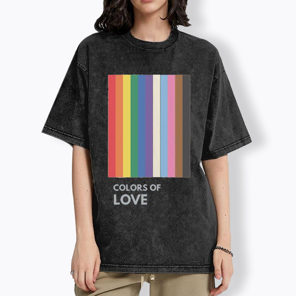 Colors of Love Washed T-Shirt