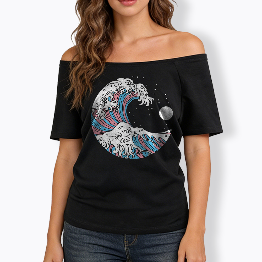 Transgender Off Shoulder T-Shirt