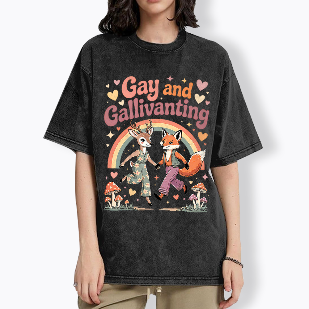 Gay and Gallivanting Washed T-Shirt