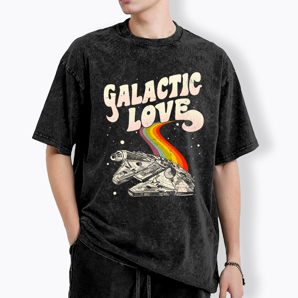 May The 4th Be With You Rainbow Washed T-Shirt