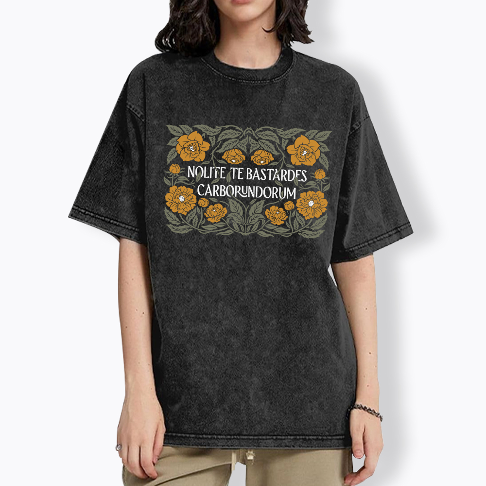 Stay Strong Floral Vintage Washed T-Shirt