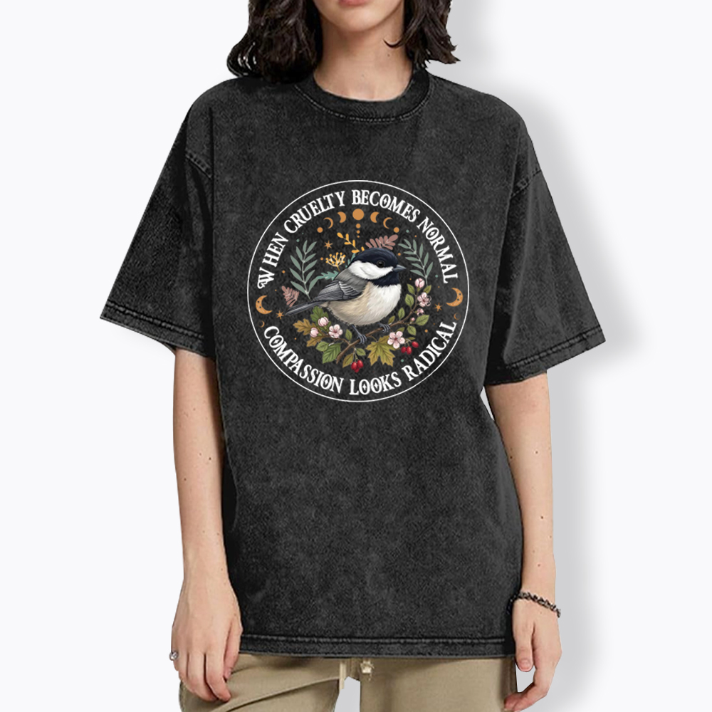Compassion Looks Radical Washed T-Shirt