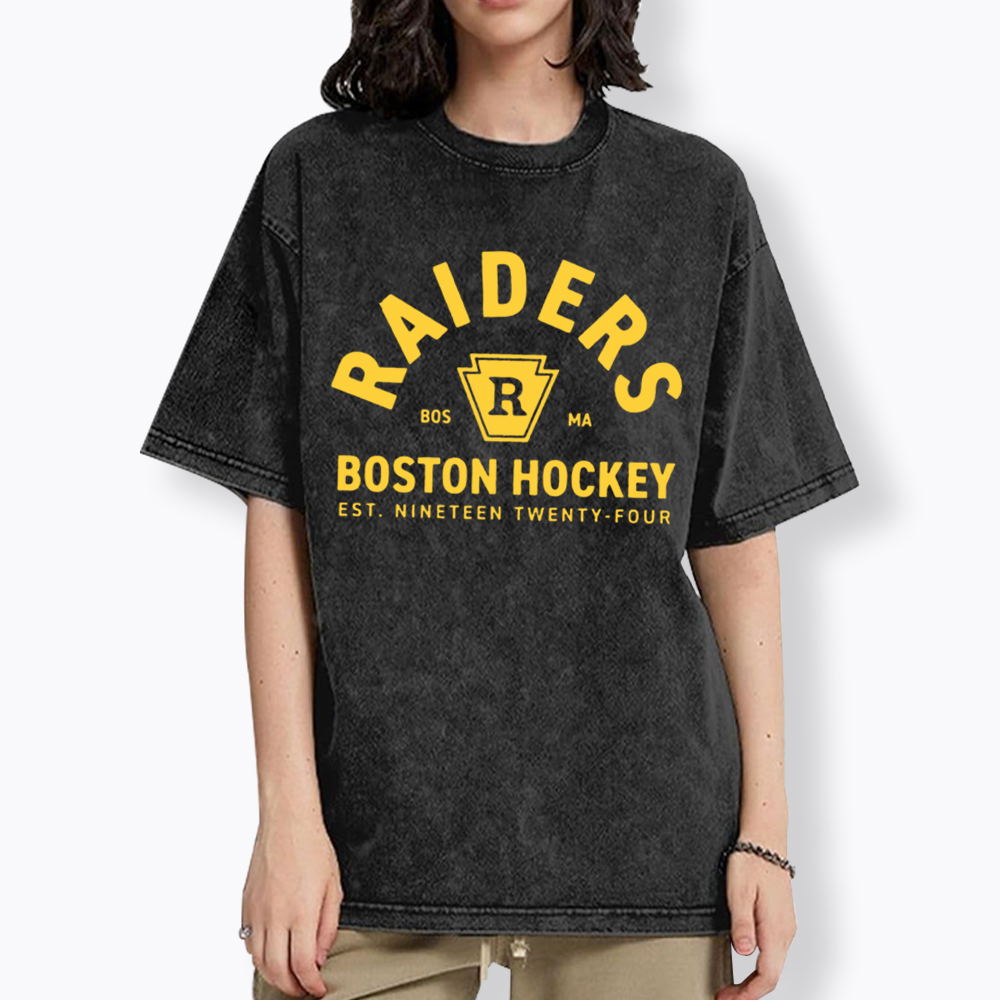 Boston Raiders Hockey Washed T-Shirt