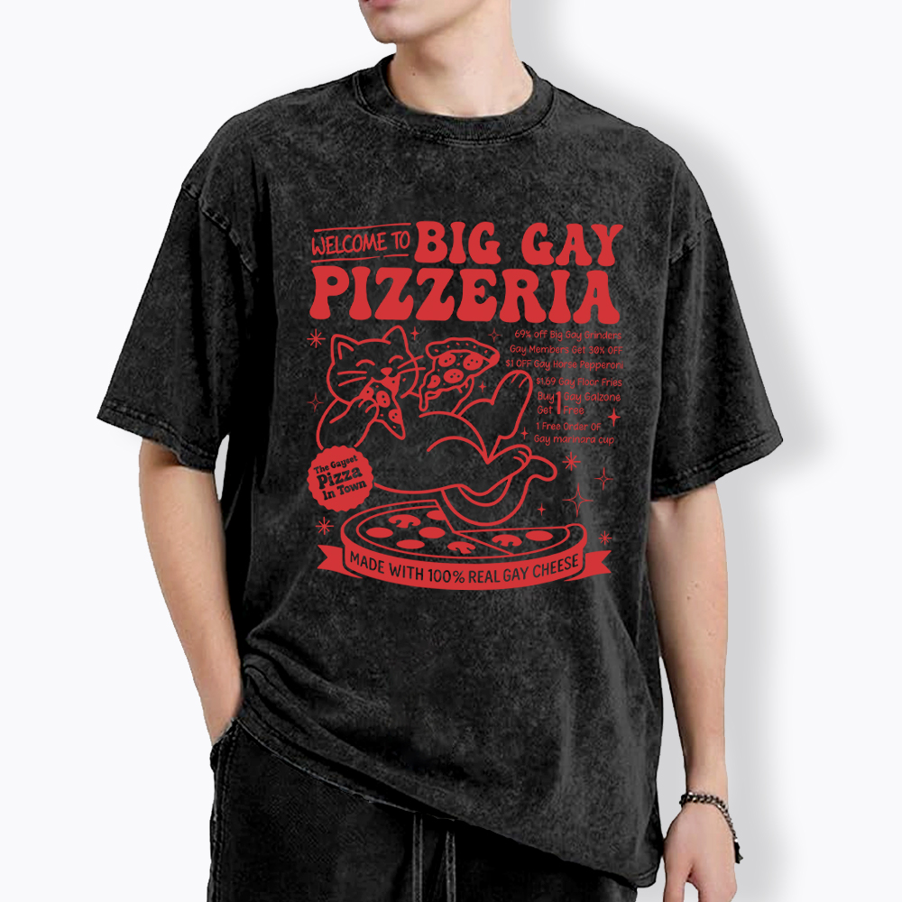 Big Gay Pizzeria Washed T-Shirt