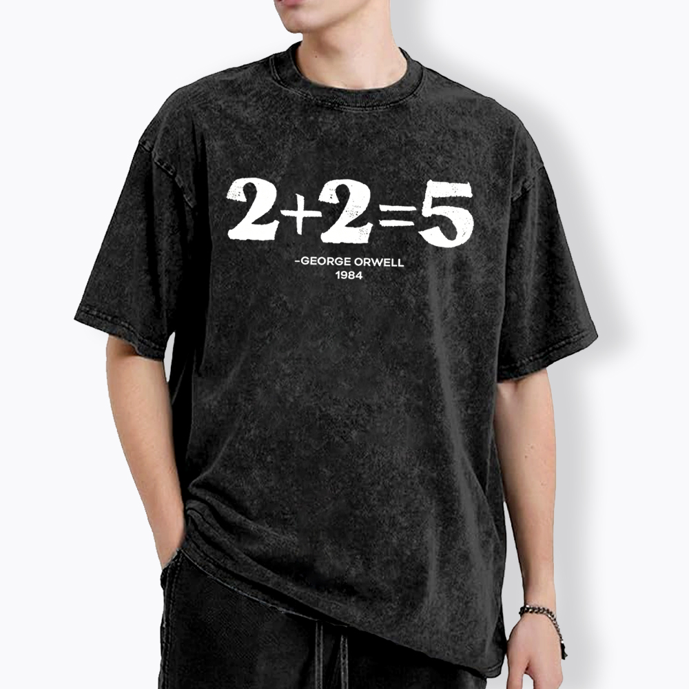 2 + 2 = 5 Washed T-Shirt