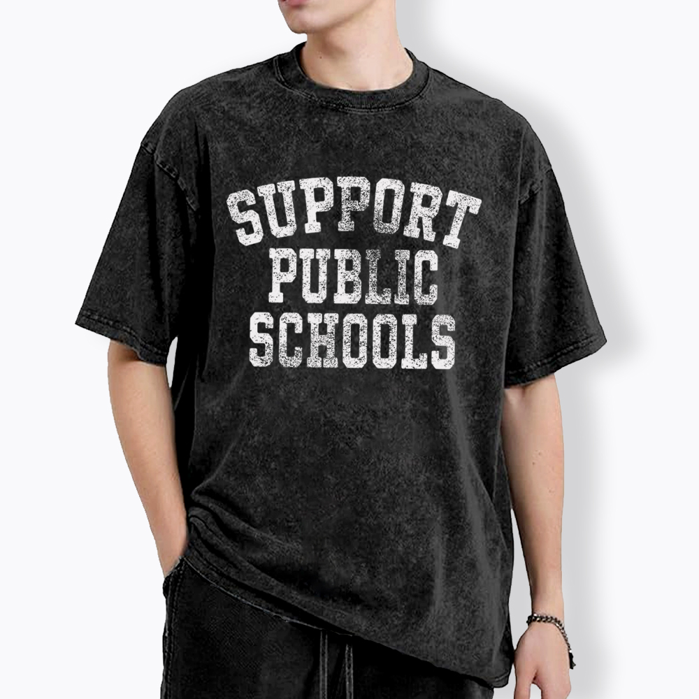 Support Public Schools Washed T-Shirt