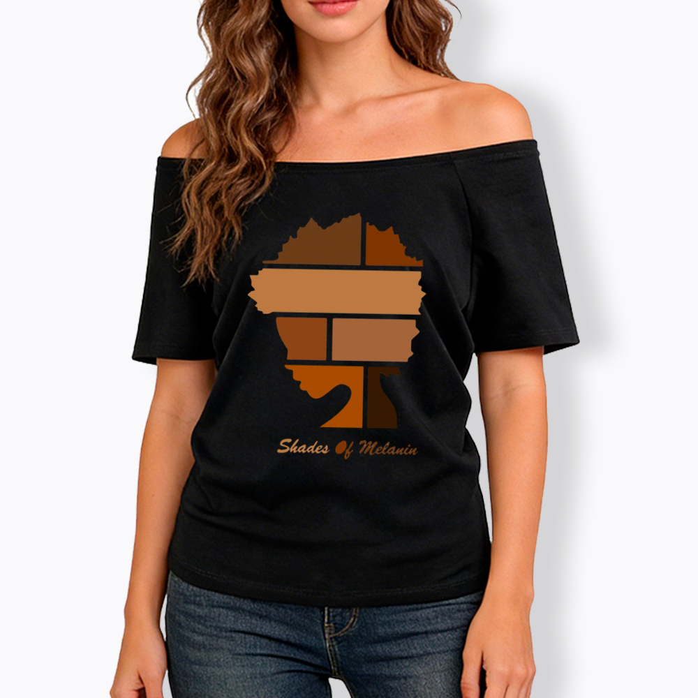Shades Of Melanin Off Shoulder T-shirt