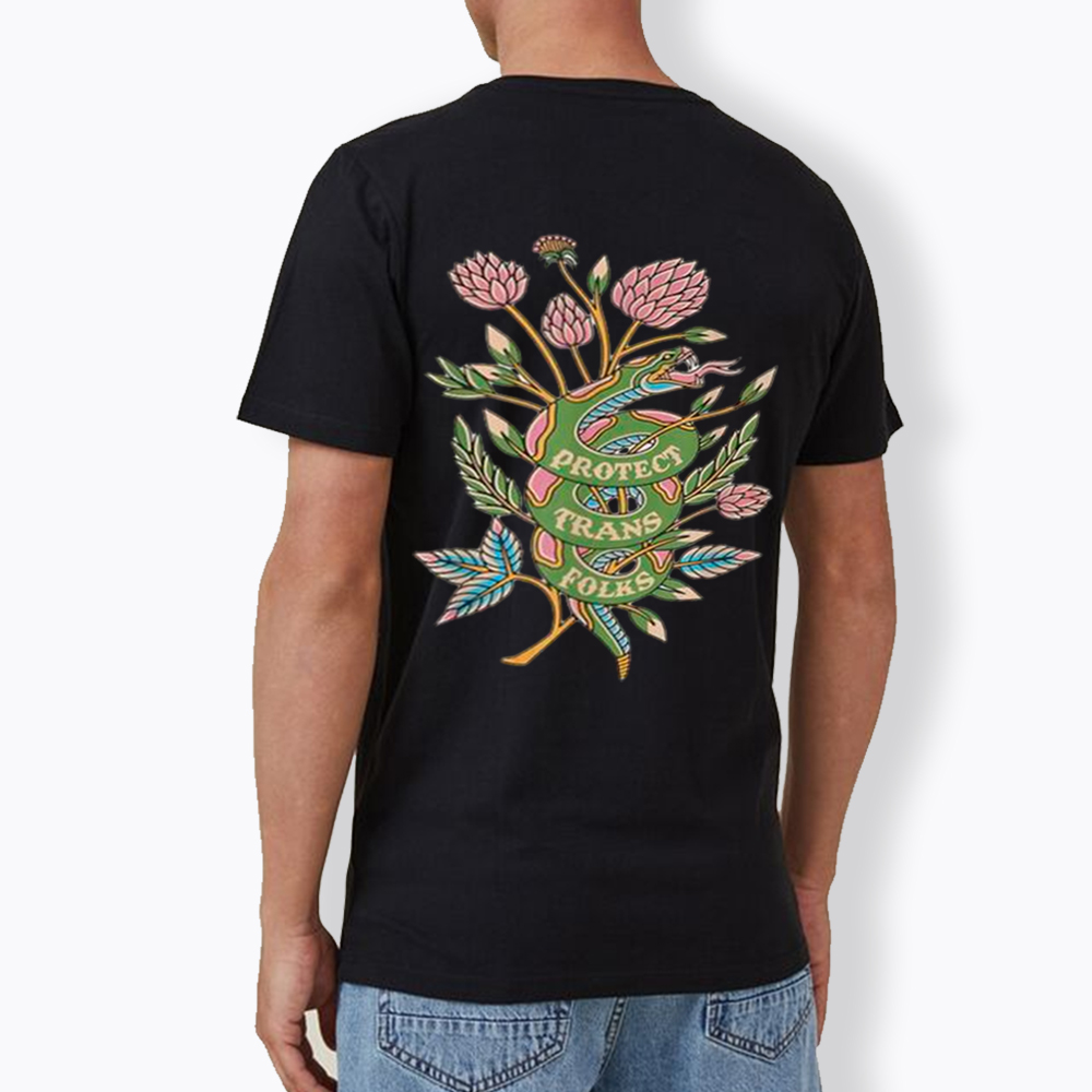 Protect Trans Folks V-Neck Classic T-Shirt