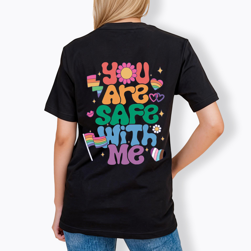 You Are Safe With Me Pride Ally Classic T-Shirt