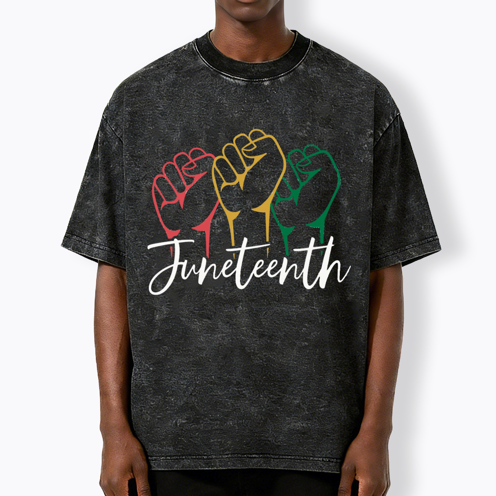 Juneteenth Black History Washed T-Shirt