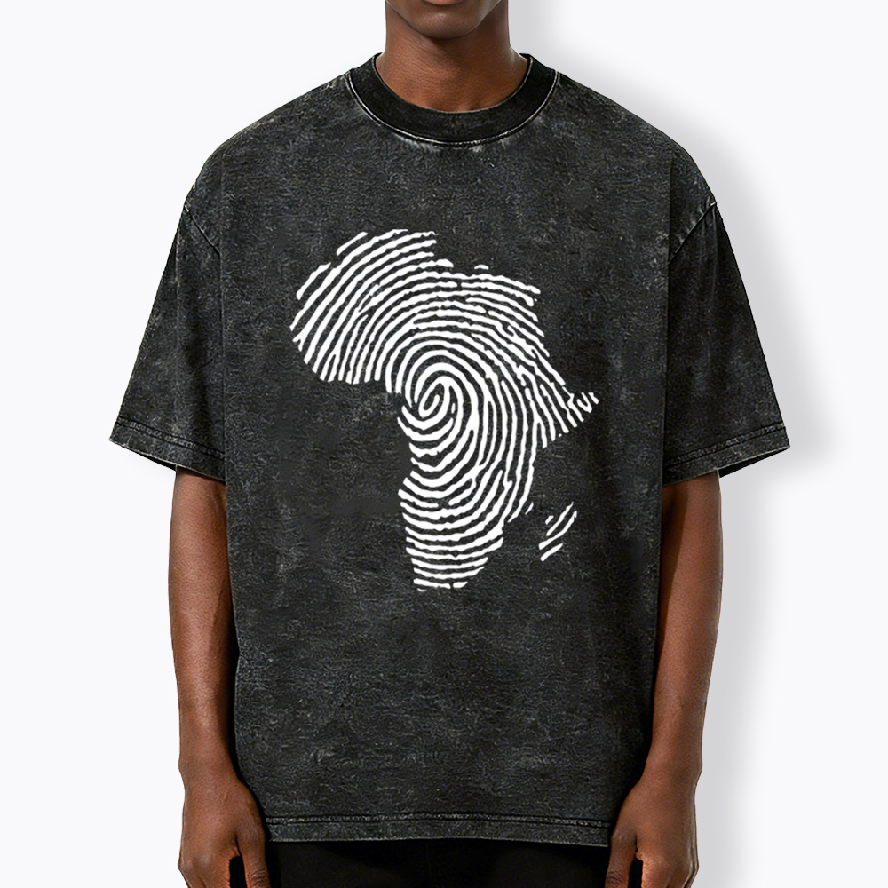 Black History African Washed T-Shirt