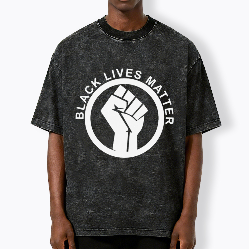Black Lives Matter Washed T-Shirt