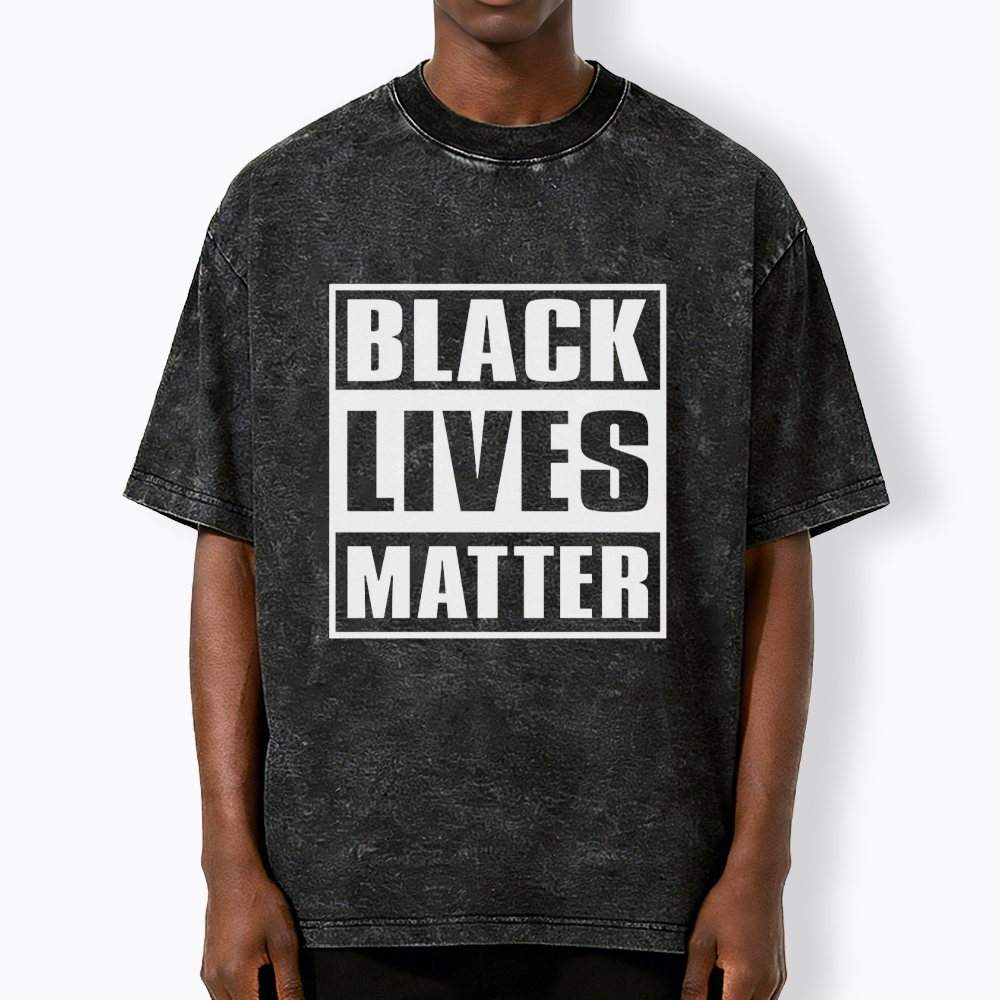 Black Lives Matter Equality Rights Washed T-Shirt
