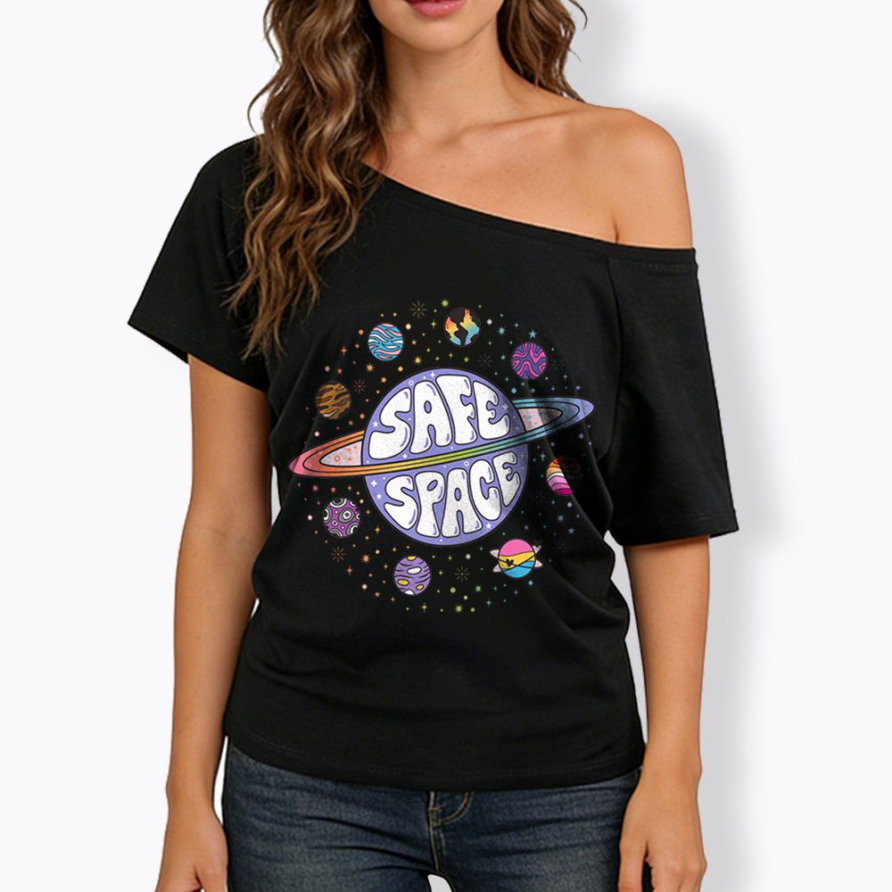 Safe Space Off Shoulder T-shirt