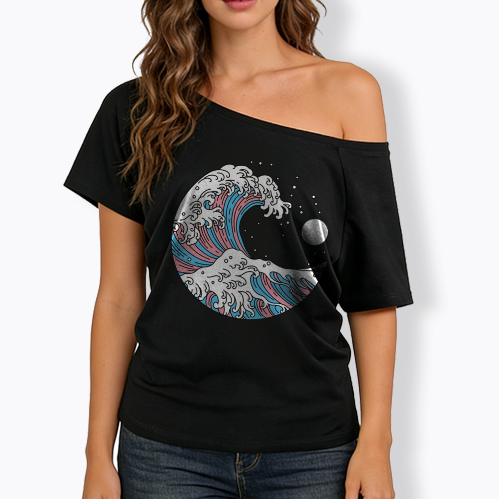 Transgender Off Shoulder T-Shirt