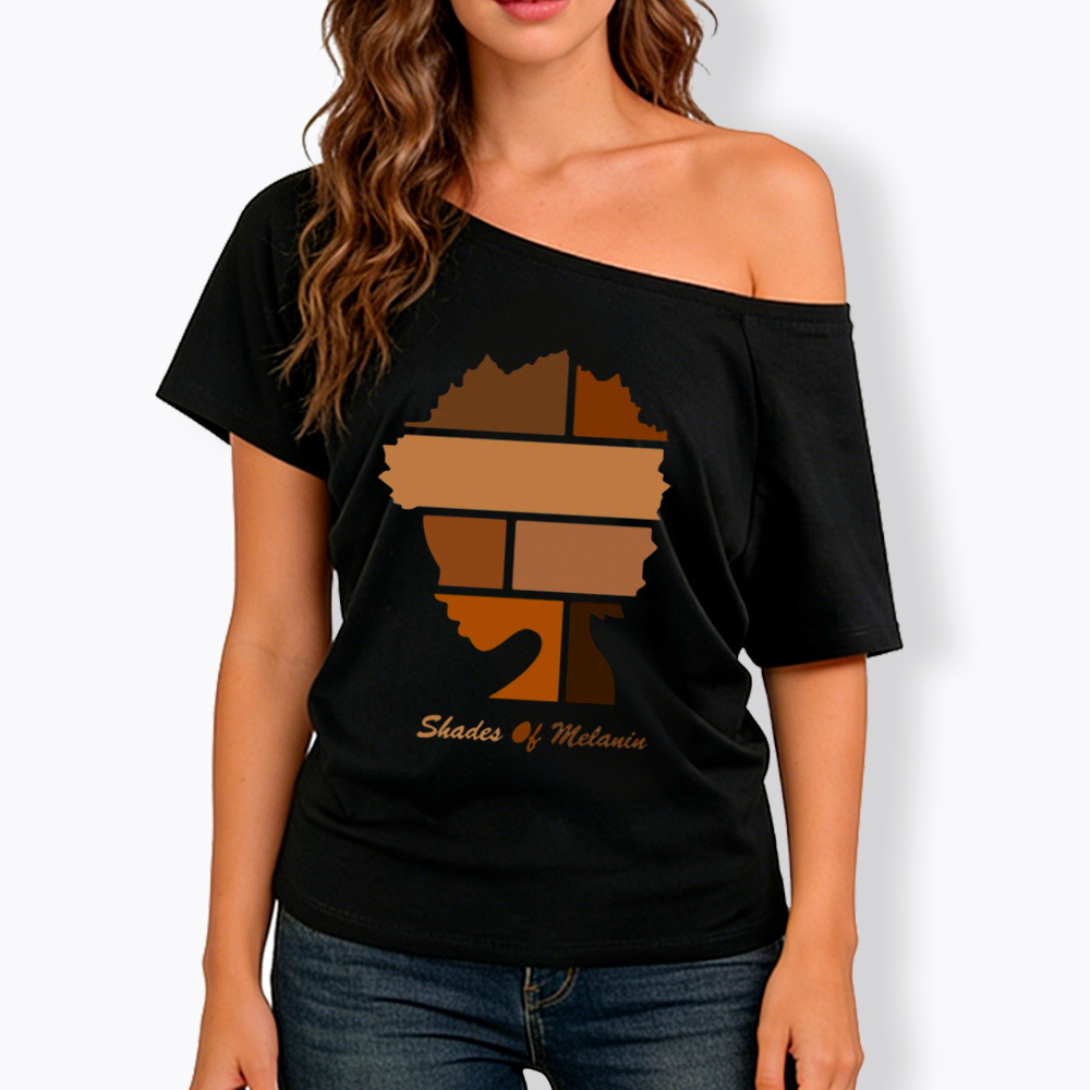Shades Of Melanin Off Shoulder T-shirt
