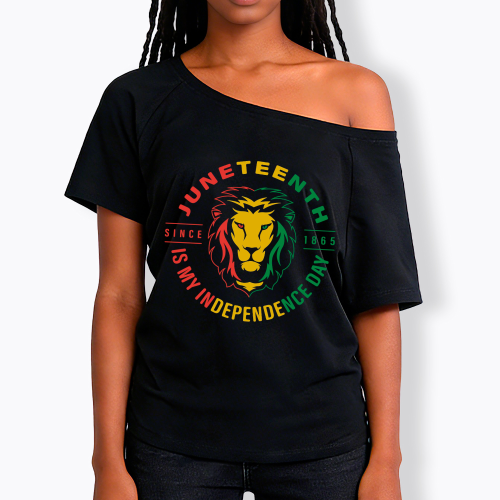 Juneteenth History Off Shoulder T-shirt