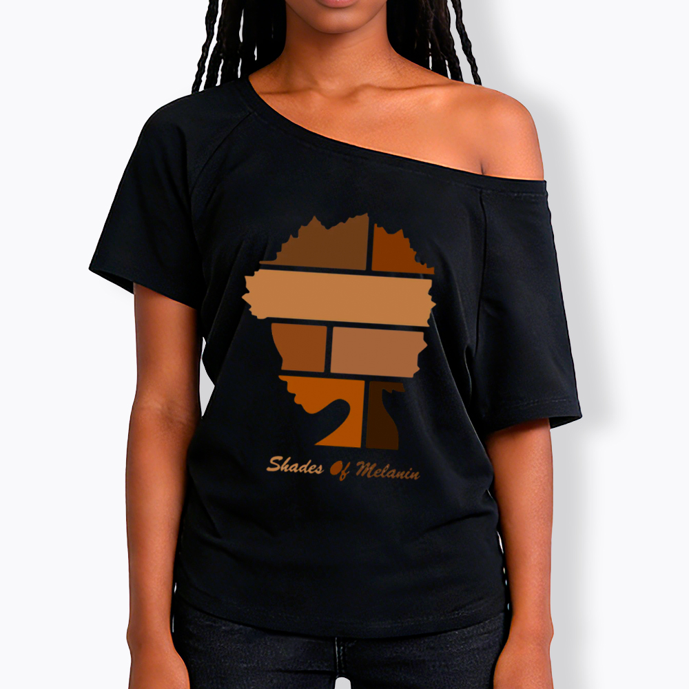 Shades Of Melanin Off Shoulder T-shirt