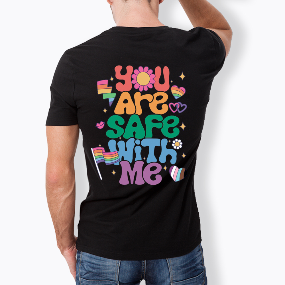 You Are Safe With Me Pride Ally Classic T-Shirt