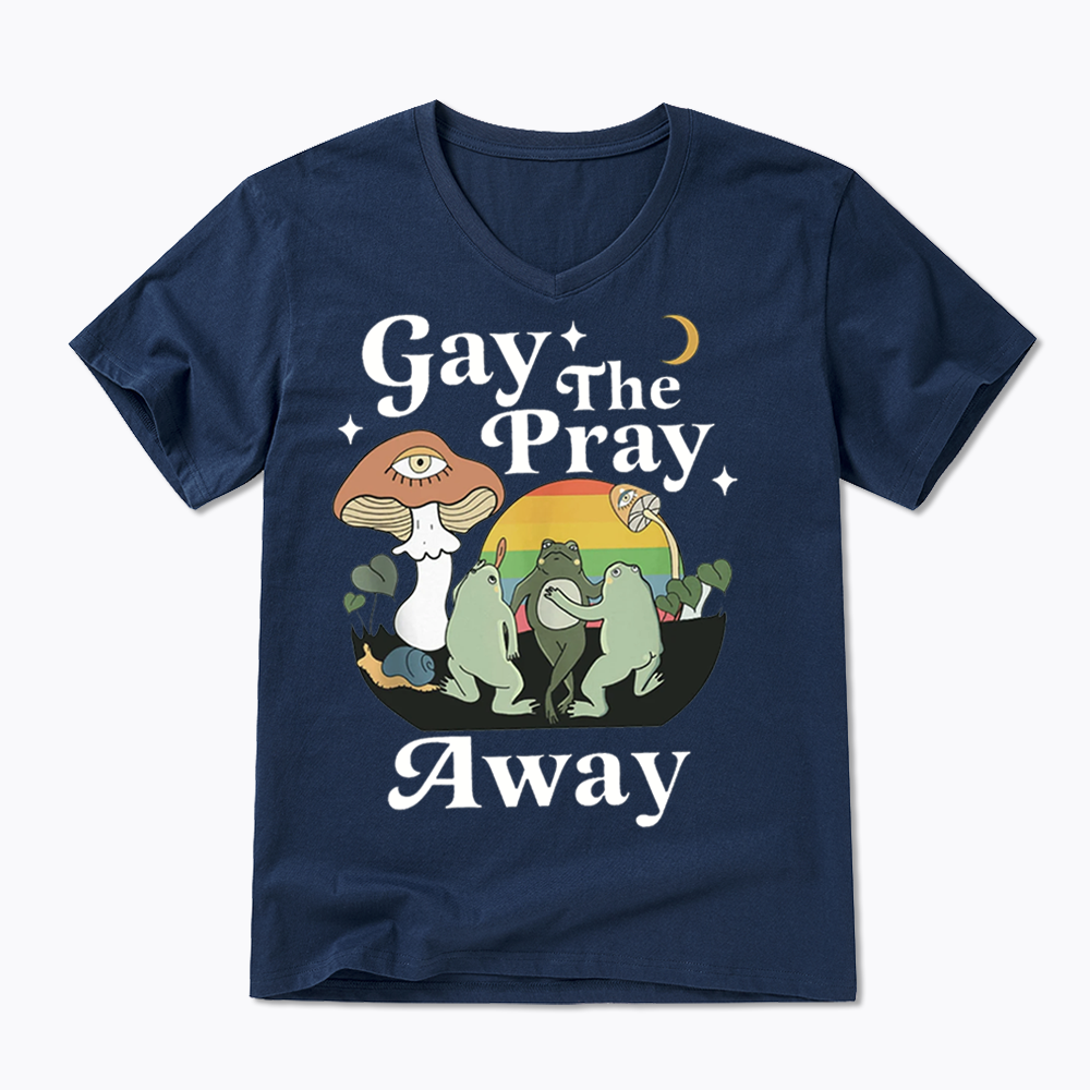 Pray Away V-Neck Classic T-Shirt