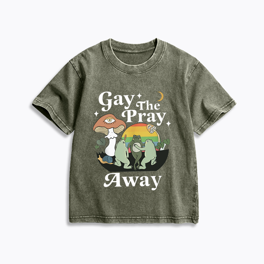Pray Away Kids Washed T-Shirt