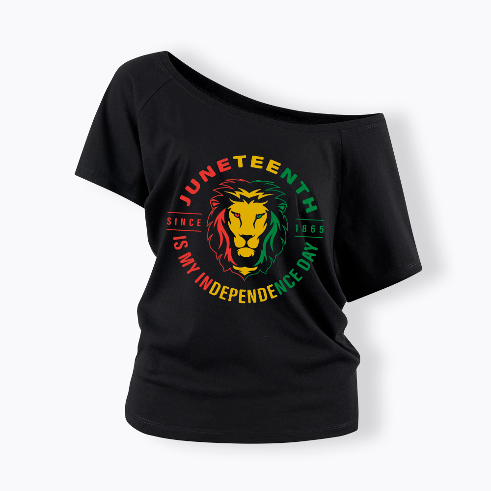 Juneteenth History Off Shoulder T-shirt