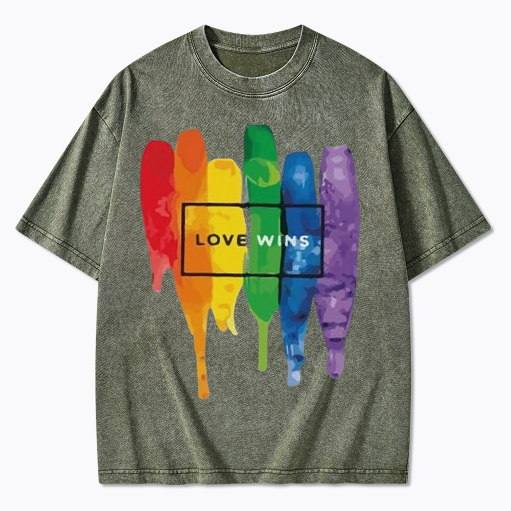 Love Wins Washed T-Shirt