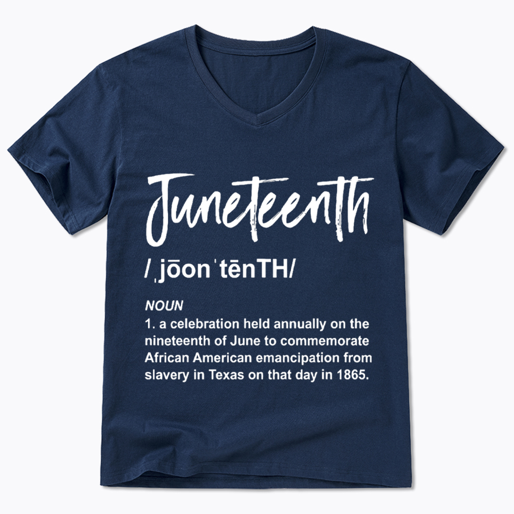 Black History Juneteenth 1865 V-Neck Classic T-Shirt