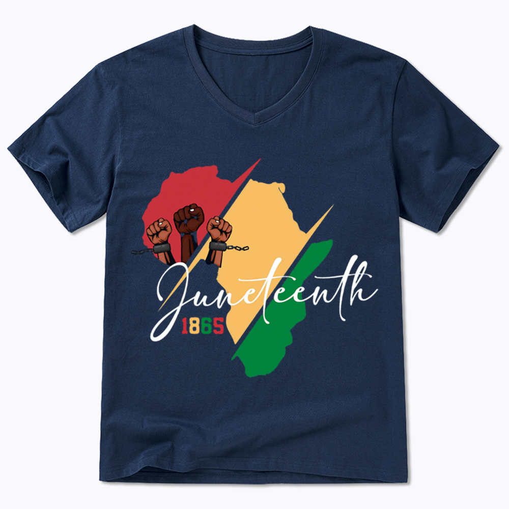 Black Culture Juneteenth V-Neck Classic T-Shirt