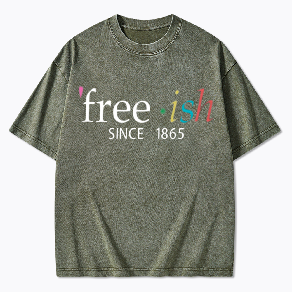 Freeish Juneteenth Since 1865 Washed T-Shirt
