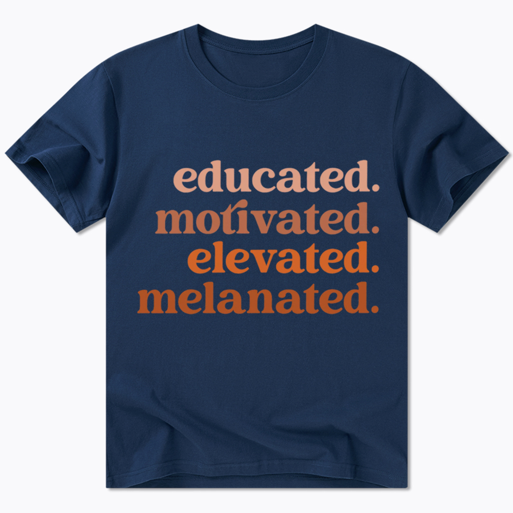 Educated Motivated Melanated Classic T-Shirt