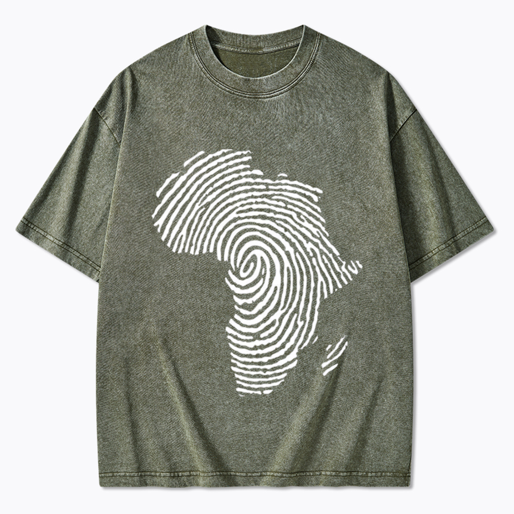 Black History African Washed T-Shirt