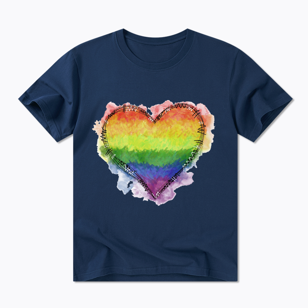 Rainbow Heart Classic T-Shirt