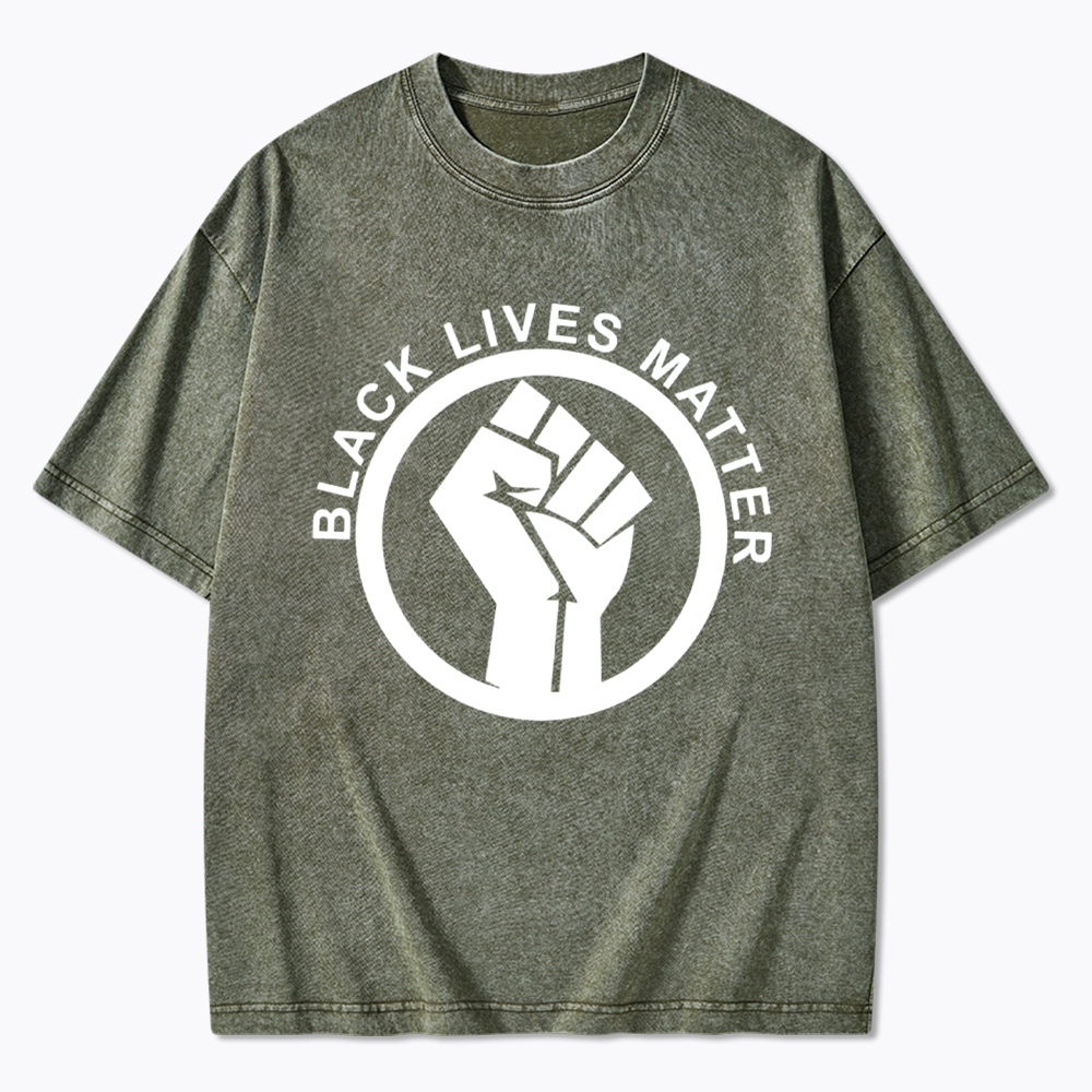 Black Lives Matter Washed T-Shirt