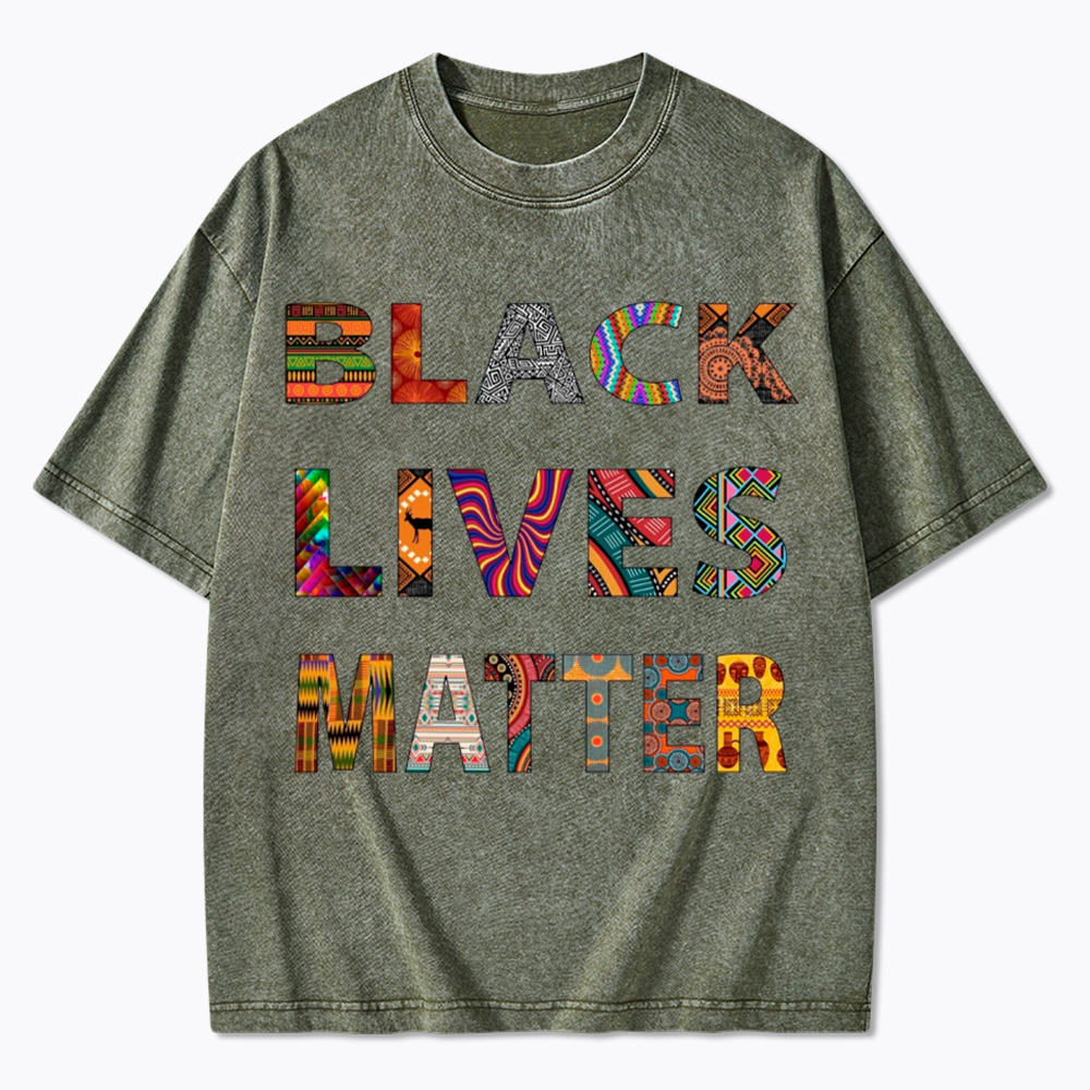 Black Lives Matter Diversity Washed T-Shirt