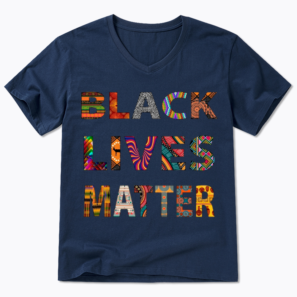 Black Lives Matter Diversity V-Neck Classic T-Shirt