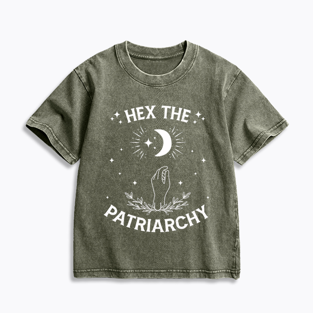Hex The Patriarchy Kids Washed T-Shirt