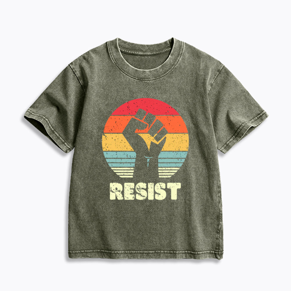 Resist Fist Kids Washed T-Shirt