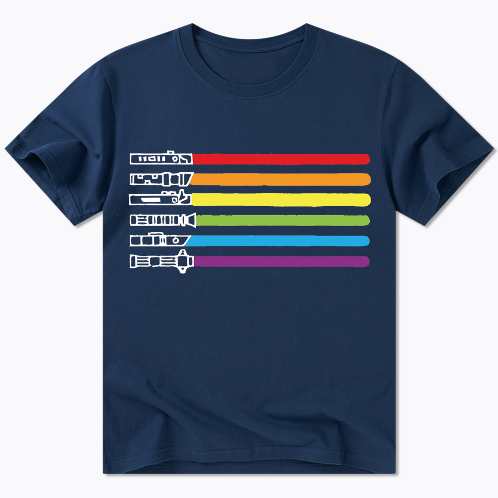 Rainbow Lightsaber Classic T-Shirt
