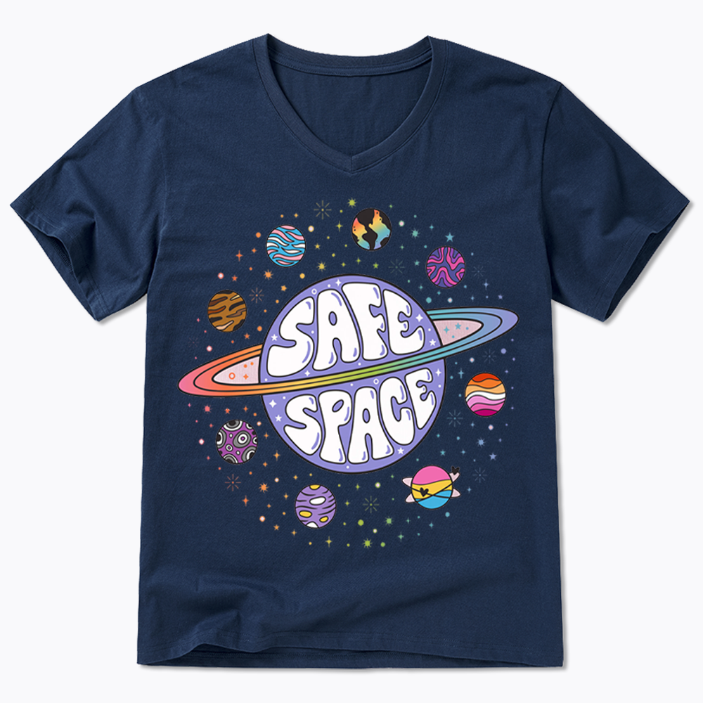 Safe Space V-Neck Classic T-Shirt