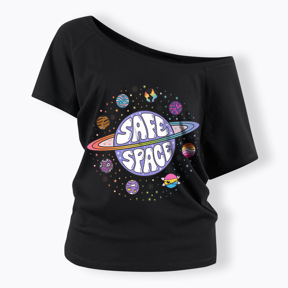 Safe Space Off Shoulder T-shirt